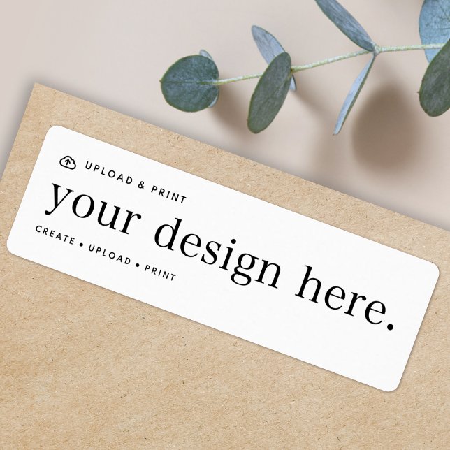 Returadressetikett din designöverföring returadress etikett (Skapare uppladdad)