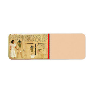 Returadressetikett för egypten-hieroglyfer returadress etikett