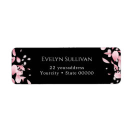 Returadressetikett för fallande petter returadress etikett