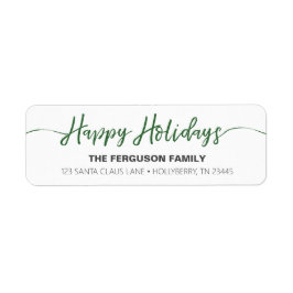 Returadressetikett för glad helg Grönt  Returadress Etikett