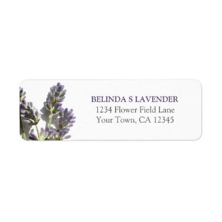 Returadressetikett för Lavender Bunch Returadress Etikett