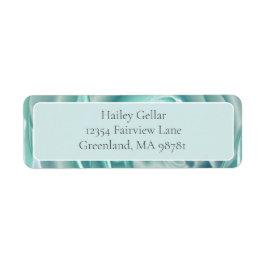 Returadressetikett för mjuk Grönt Ro Edging Returadress Etikett