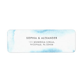 Returadressetikett för Modern Bröllop. Returadress Etikett