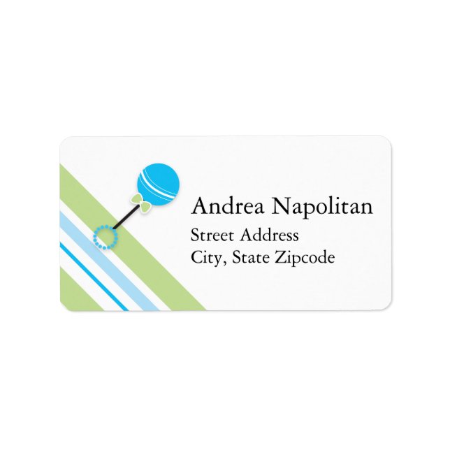 Returadressetikett för nöt- och Rand Adressetikett (Framsidan)