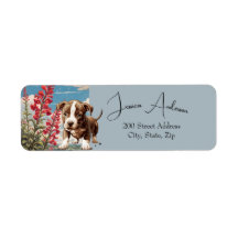 Returadressetikett för Pitbull & Flowers