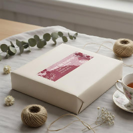 Returadressetikett för romsk blommigt abstrakt returadress etikett