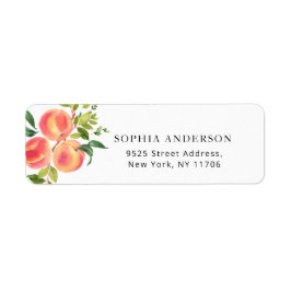 Returadressetikett för vattenfärgsruta returadress etikett