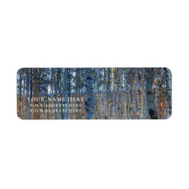 RETURADRESSETIKETT: GUSTAV KLIMT: BEECH GROVE RETURADRESS ETIKETT