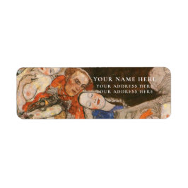 RETURADRESSETIKETT: GUSTAV KLIMT: BRIDEN RETURADRESS ETIKETT