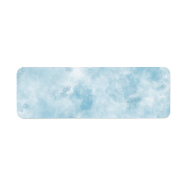 Returadressetikett - Huvud i CLOUDS Returadress Etikett (Framsidan)