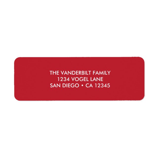 Returadressetikett i Berry Returadress Etikett (Framsidan)