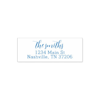 Returadressetikett med Kalligrafteckensnitt Självfärgande Stämpel