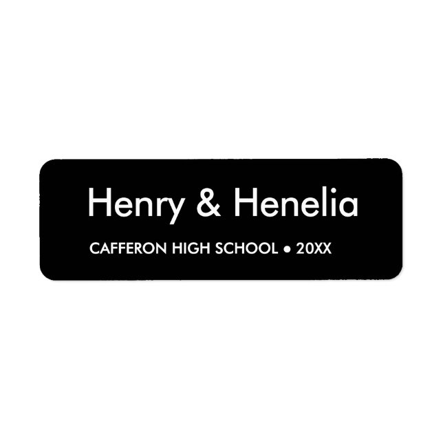 Returadressetikett Returadress Etikett (Framsidan)