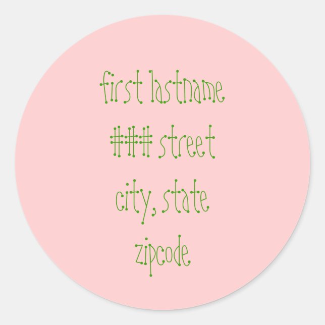 returadressetikett runt klistermärke (Framsida)