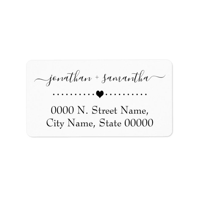 Returadressetikett, skriptreturadress adressetikett (Framsidan)