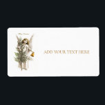 RETURADRESSETIKETT: VINTAGE CHRISTMAS ANGEL FRAKTSEDEL<br><div class="desc">RETURETIKETTER: VINTAGE CHRISTMAS ANGEL</div>