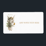 RETURADRESSETIKETT: VINTAGE CHRISTMAS ANGEL FRAKTSEDEL<br><div class="desc">RETURETIKETTER: VINTAGE CHRISTMAS ANGEL</div>