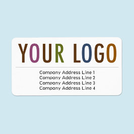 Returadressetiketter för stora företag med anpassa adressetikett