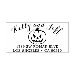Returadressfrimärke Halloween Självfärgande Stämpel