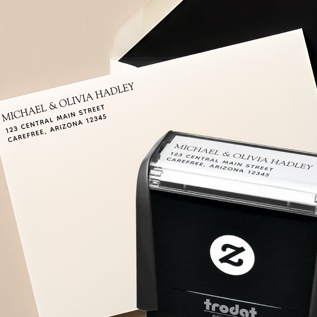 Returadressstämpel för inbjudningar självfärgande stämpel (Skapare uppladdad)