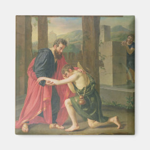 Returen av den Prodigal sonen, 1823 (olja i canva Magnet
