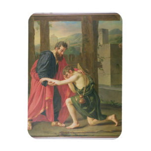Returen av den Prodigal sonen, 1823 (olja i canva Magnet