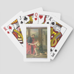 Returen av den Prodigal sonen, 1823 (olja i canva Spelkort