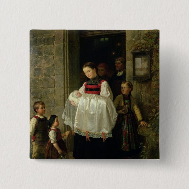 Returen från christeningen knapp (Framsida)