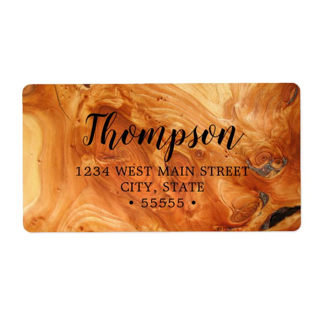 Returetikett för färgat trägrain fraktsedel (Framsidan)