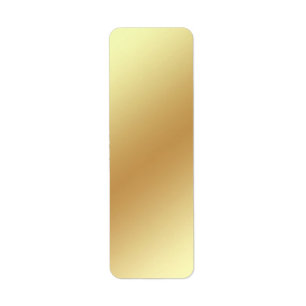 Returetikett för guld Metallic adress Returadress Etikett