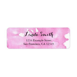 Returetikett för vattenfärg returadress etikett