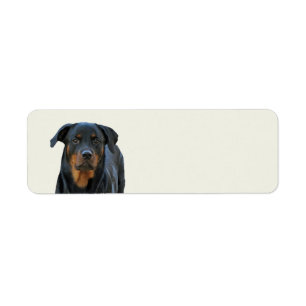 Returetiketter av Bevackra Rottweiler Returadress Etikett