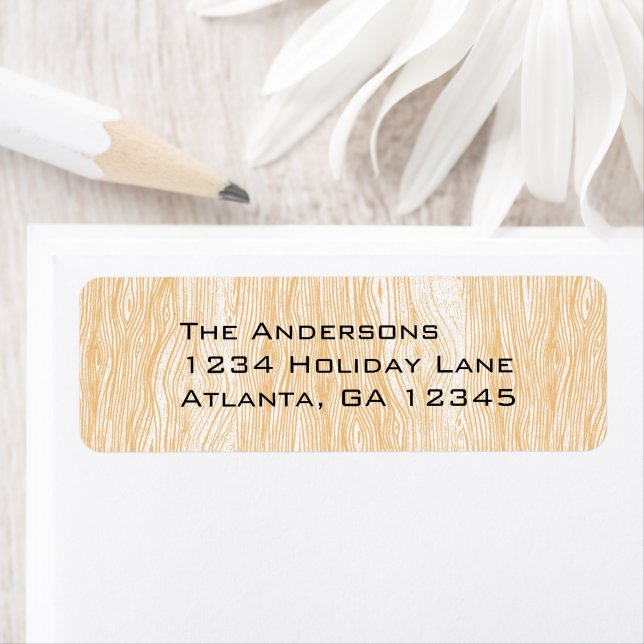 Returetiketter av korallträskkorn returadress etikett (Insitu)