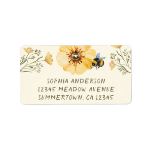 Returetiketter av Wildblombi Adressetikett
