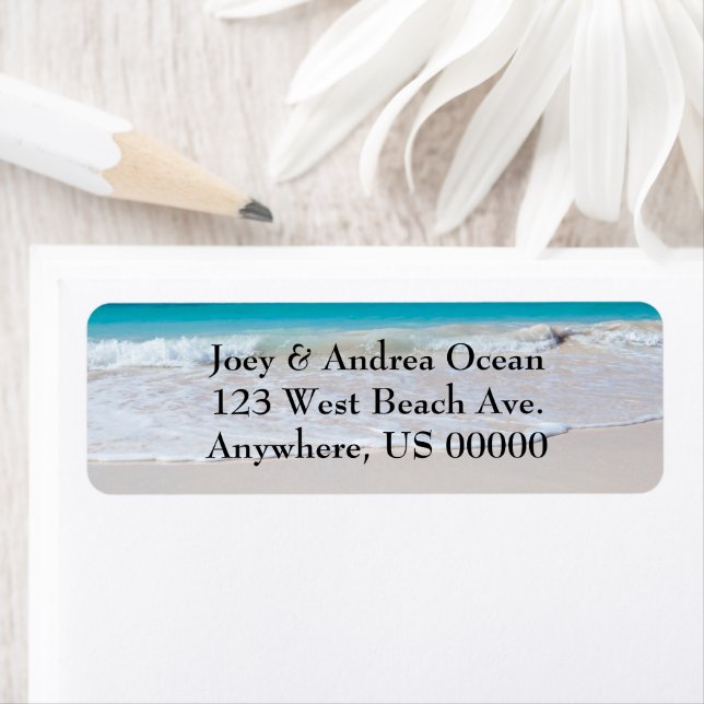 Returetiketter för Anpassningsbar av strand och ha Returadress Etikett (Insitu)