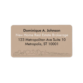 Returetiketter för Anpassningsbarna Urban Real God Adressetikett