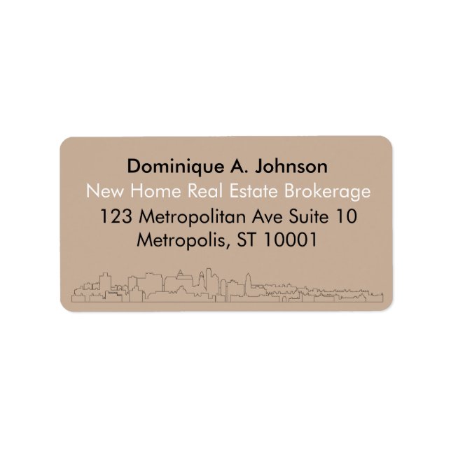 Returetiketter för Anpassningsbarna Urban Real God Adressetikett (Framsidan)