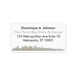 Returetiketter för Anpassningsbarna Urban Real God Adressetikett