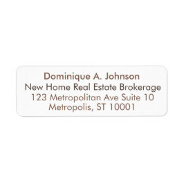 Returetiketter för Anpassningsbarna Urban Real God Returadress Etikett