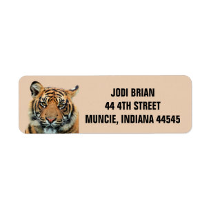 Returetiketter FÖR BENGAL TIGER Returadress Etikett