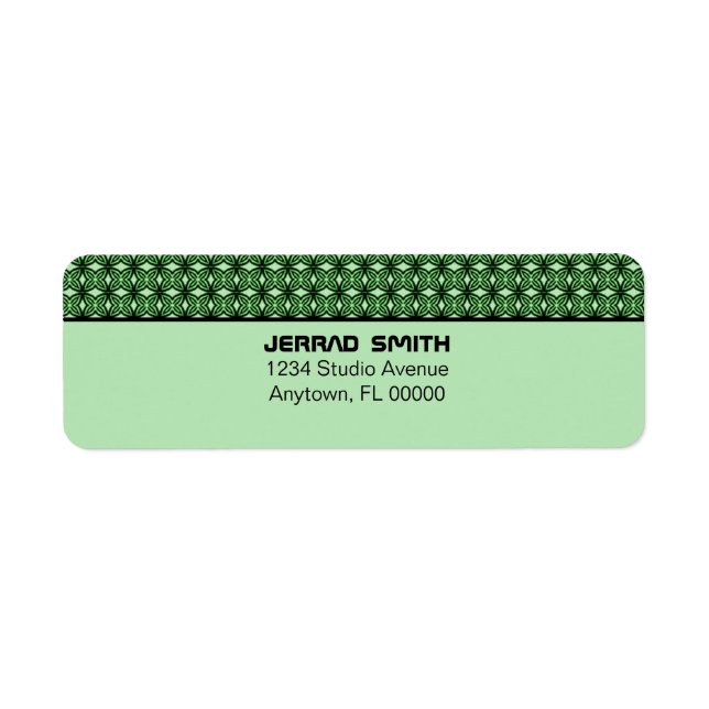 Returetiketter för blixtfull Chic Returadress Etikett (Framsidan)