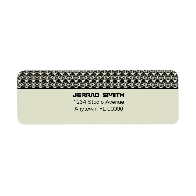 Returetiketter för blixtfull Chic Returadress Etikett (Framsidan)