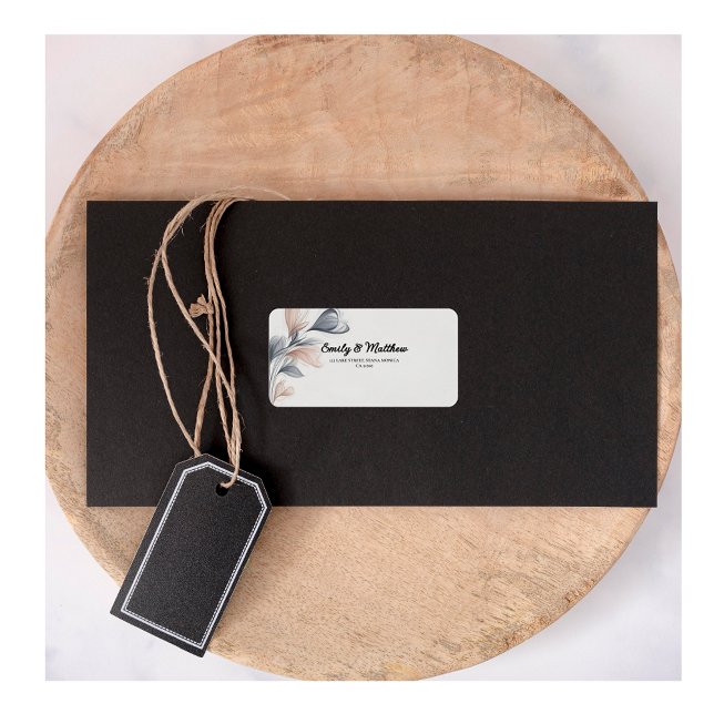 Returetiketter för Blommigt av designerns vattenfä Adressetikett (Skapare uppladdad)