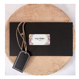 Returetiketter för Blommigt Designer för elegant Adressetikett