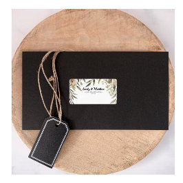 Returetiketter för designer Watercolor Flowers Adressetikett