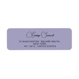 Returetiketter för enkel minimal Anpassningsbar Returadress Etikett