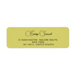 Returetiketter för enkel minimal Anpassningsbar Returadress Etikett