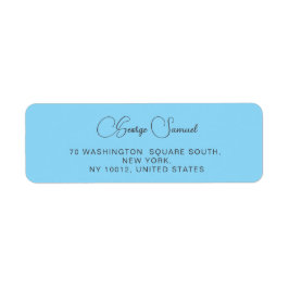 Returetiketter för enkel minimal Anpassningsbar Returadress Etikett