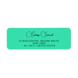 Returetiketter för enkel minimal Anpassningsbar Returadress Etikett