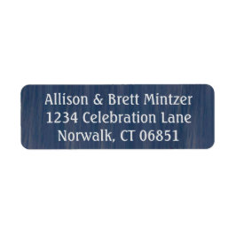 Returetiketter för enkla oceaner returadress etikett